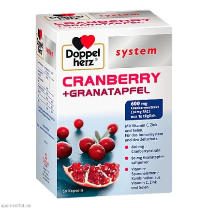 Doppelherz Cranberry + Granatapfel system