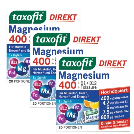 taxofit Magnesium 400 Direkt-Granulat